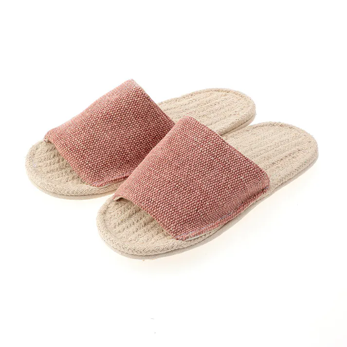 ふんわりコットンフラットスリッパ ピンク 24~26cm