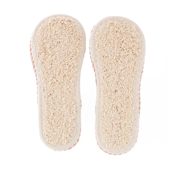 ふんわりコットン鼻緒スリッパ ピンク 24~26cm