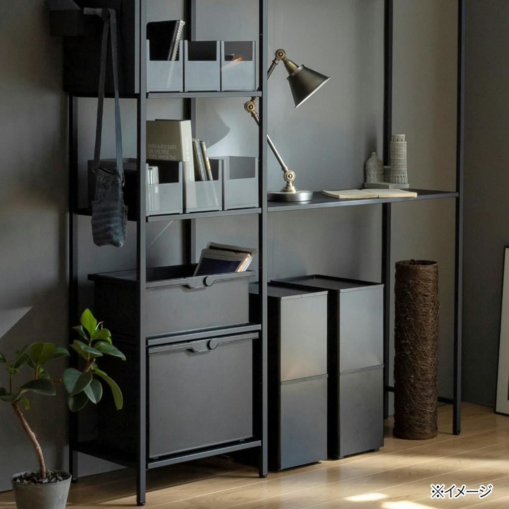 アイランドシェルフ専用棚板 ブラック 85cm | スチールラック・メタル