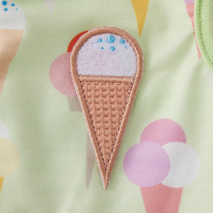 アイスクリームカットソー グリーンMサイズ ペット服(犬の服)(販売終了)