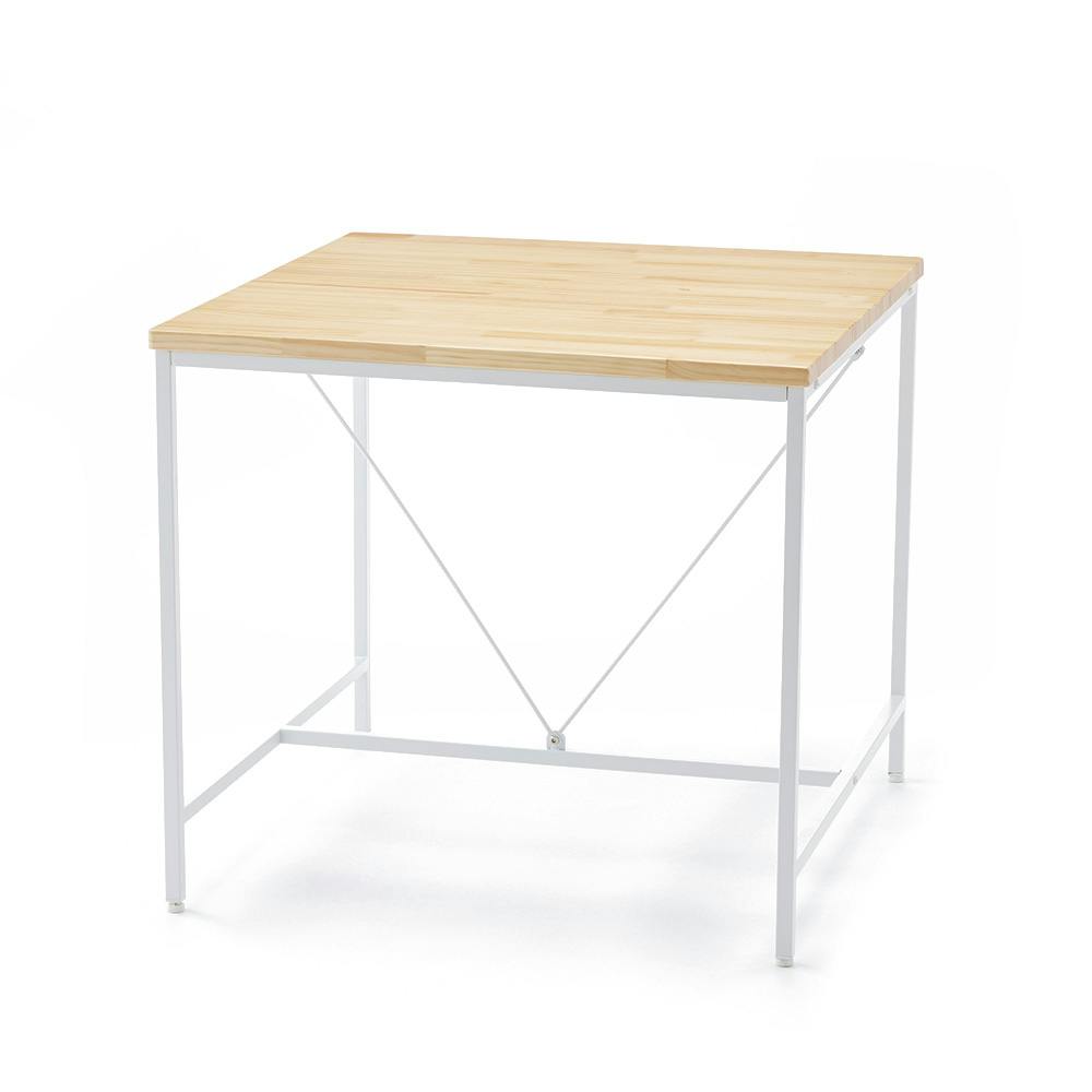 ダイニングテーブル M-tetory ホワイト 80×80×72cm | テーブル・机 