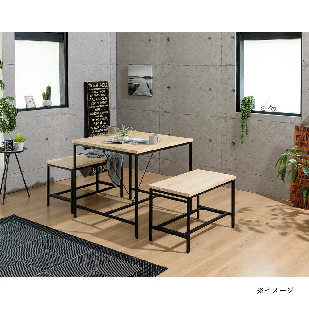 ダイニングベンチ M-tetory ブラック 72×40×45cm | 椅子・チェア