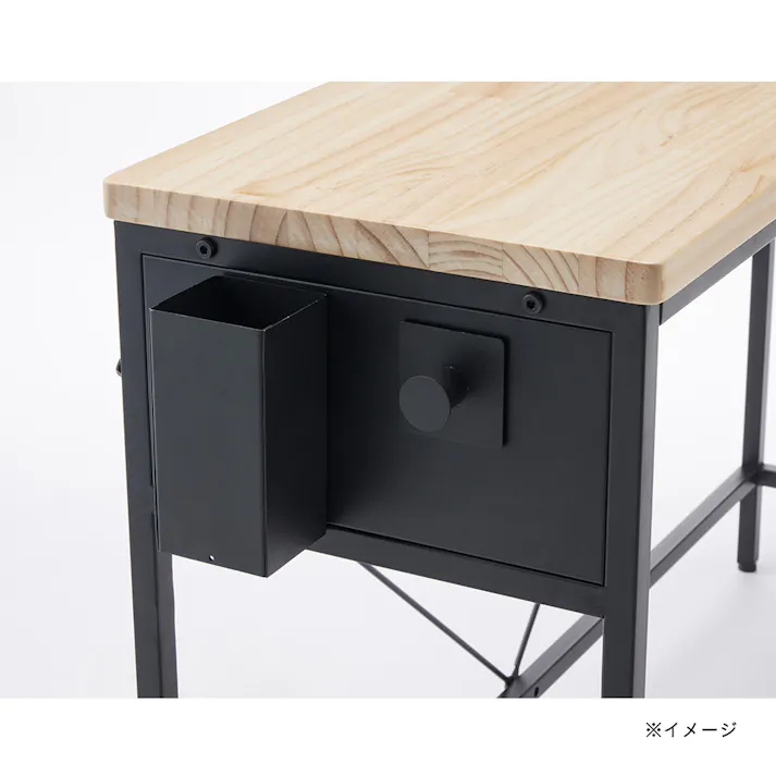 ワークテーブル M-tetory ブラック 115×36×72cm