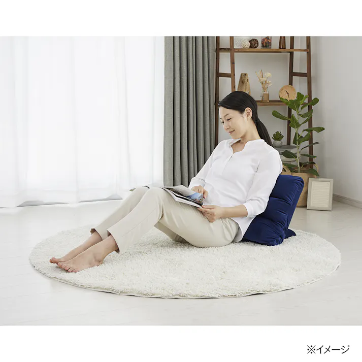 枕にもなる背もたれイス Lepoco ネイビー(販売終了)
