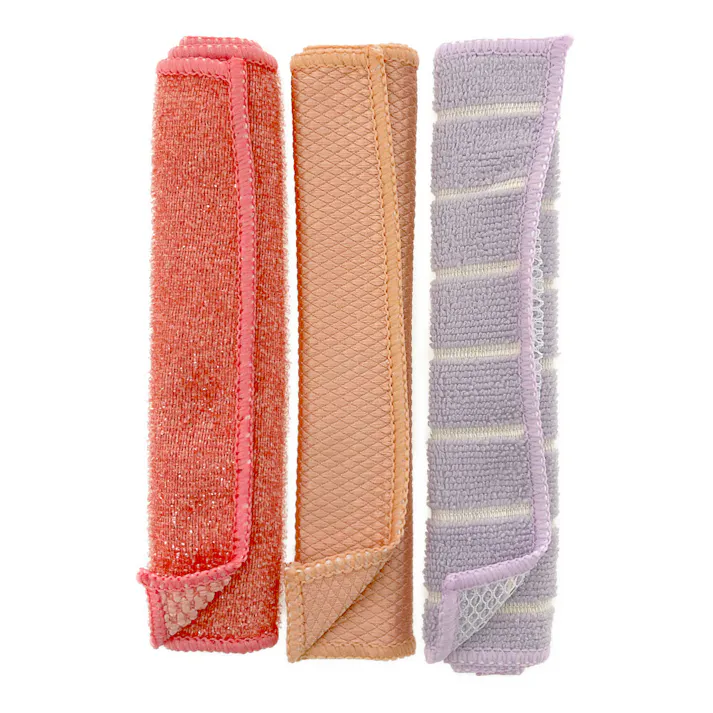 マイクロファイバー 使い分けクロス 3枚入り