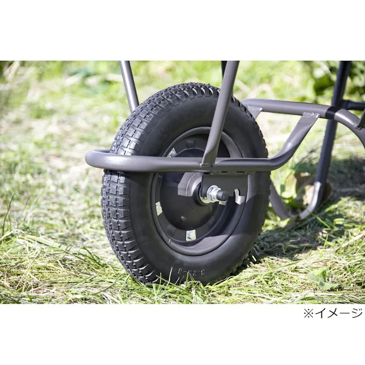 カインズ 重心が変えられる深型一輪車 ノーパンク ブルー CKI-02