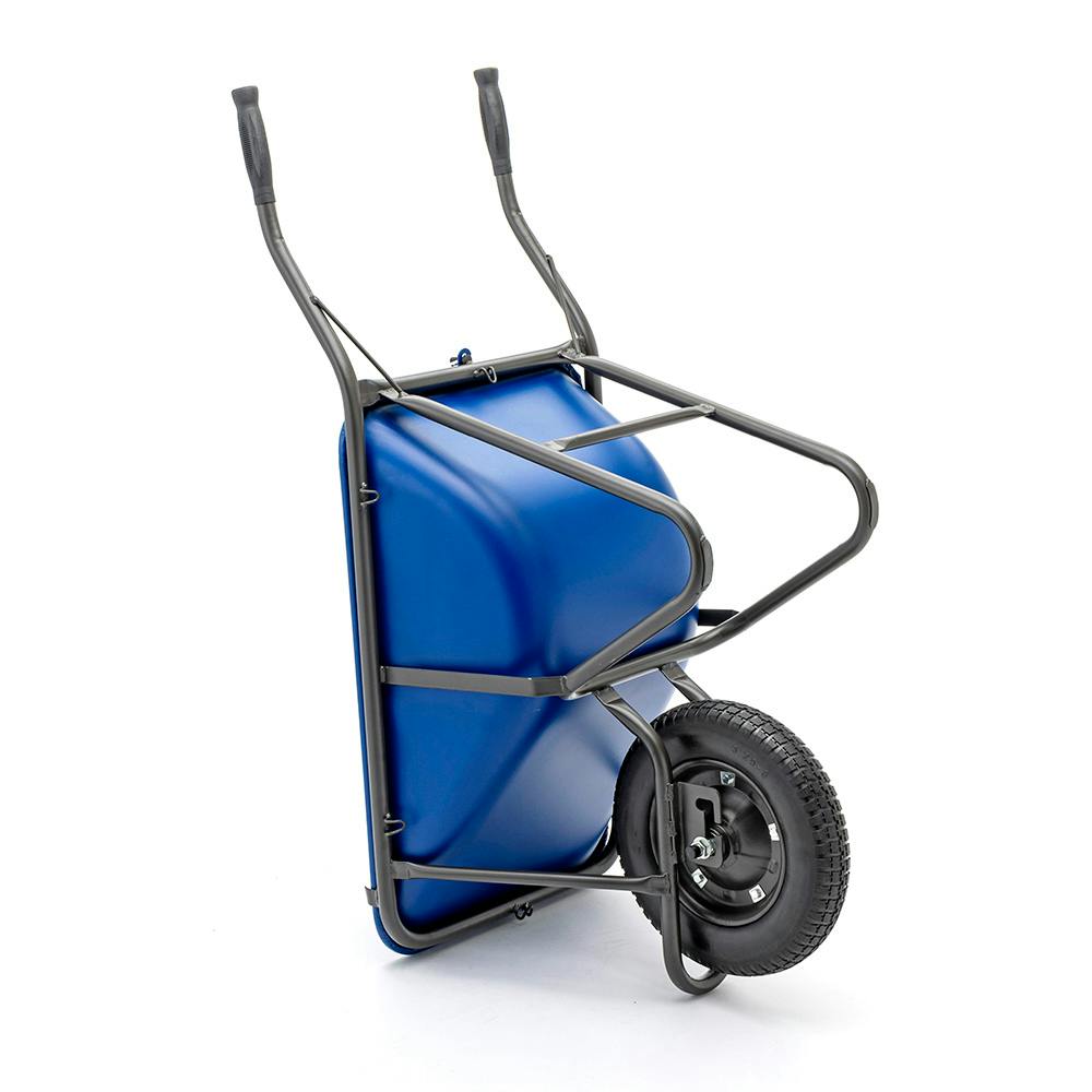 カインズ 重心が変えられる深型一輪車用バケット ブルー | 運搬 通販