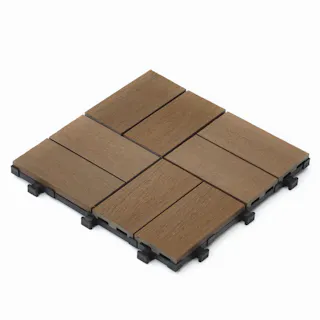 カインズ 人工木ジョイントデッキ 市松張り ブラウン 6枚入(販売終了)