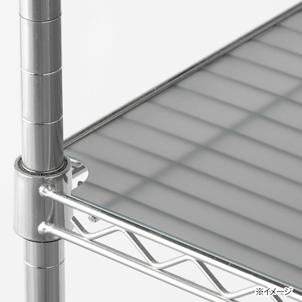 インテリアシェルフ 幅107専用 PPシート ブラック | スチール