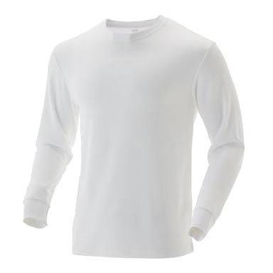 紳士 ホットファイン 吸湿発熱Tシャツ 丸首 M ホワイト