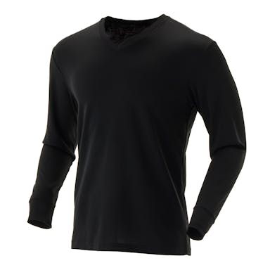 カインズ 紳士 ホットファイン 吸湿発熱Tシャツ V首 ブラック 3L(販売終了)
