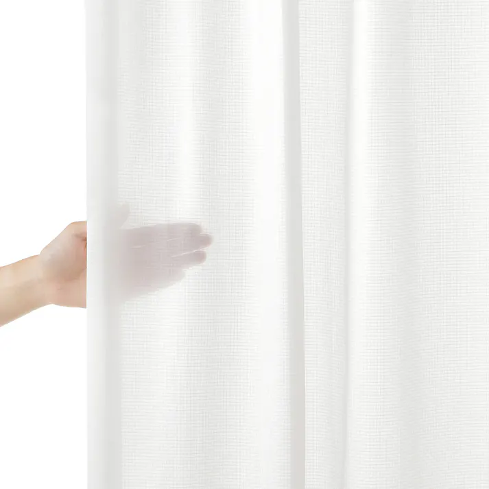 遮光4枚組カーテン ボーダー グレー 100×210cm