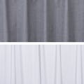 シェニール グレー 100×110cm 4枚組セットカーテン