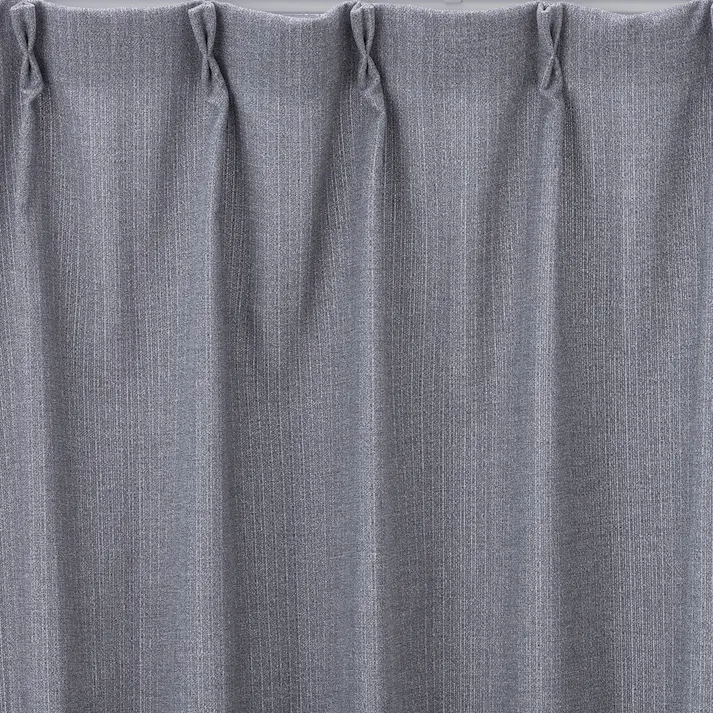 シェニール グレー 100×200cm 4枚組セットカーテン