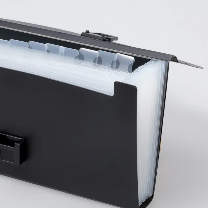 カインズ がばっと開く書類ケースB6 13ポケット ブラック