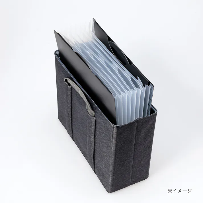 背幅が広がる書類ケース ブラック
