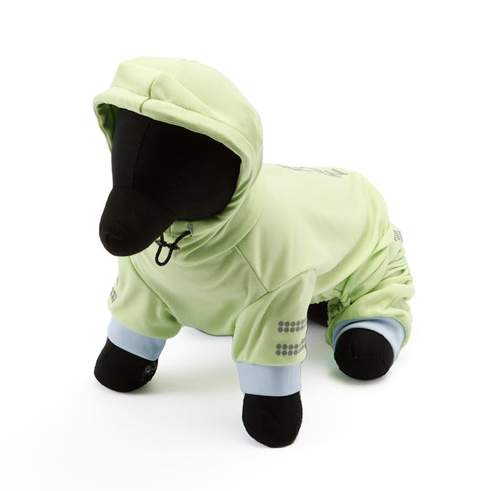 オールインワン SCORON素材使用 グリーン SDサイズ ペット服(犬の服)(販売終了)
