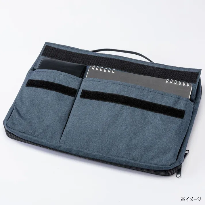 開いてそのまま使えるノートPCカバー ネイビー