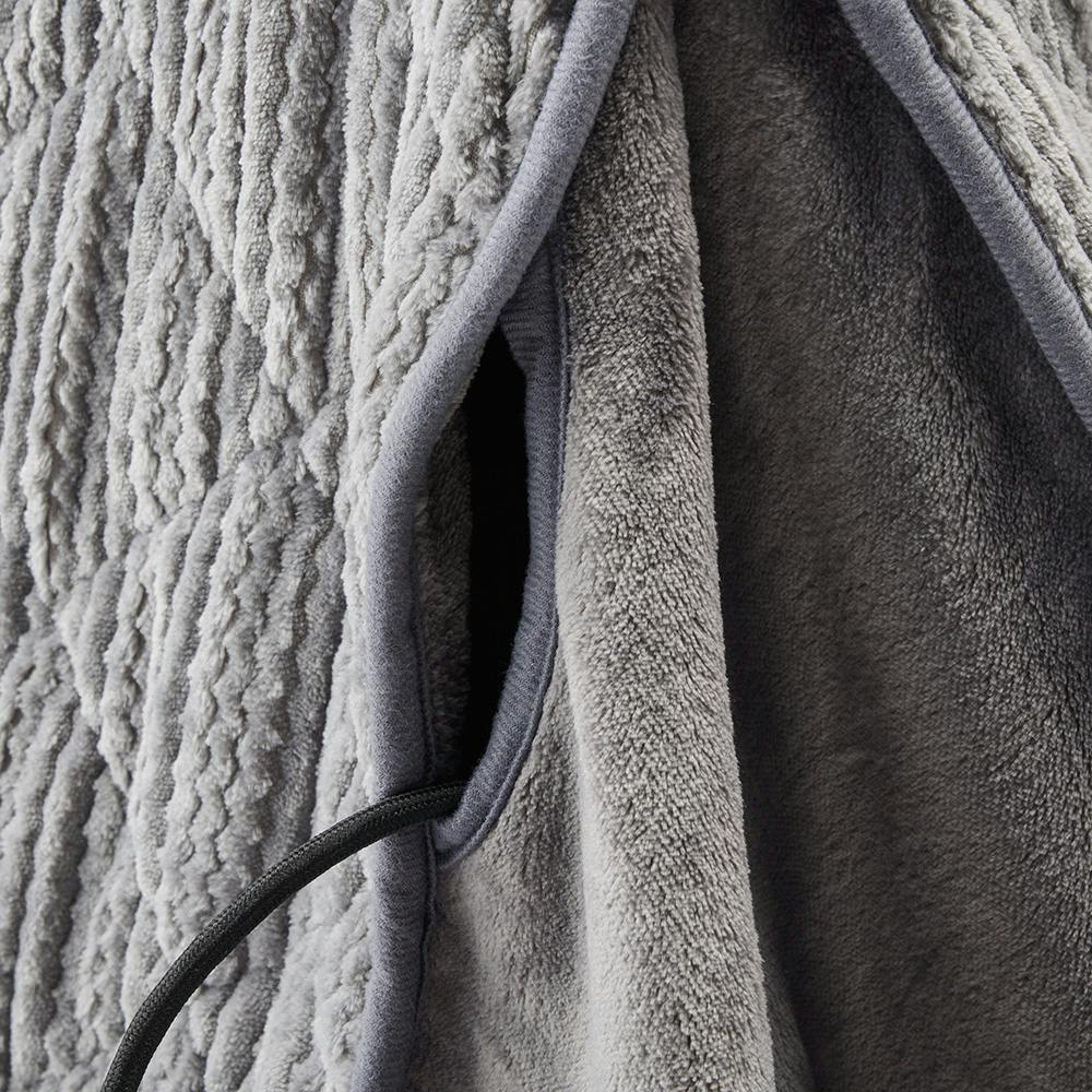 カインズ デスクこたつふとん シュニー グレー 幅205cm 奥行230cm DK22