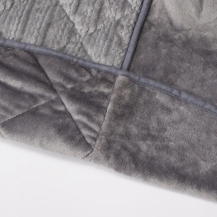 カインズ デスクこたつふとん シュニー グレー 幅205cm 奥行230cm DK22-75FN こたつ布団 コタツ布団