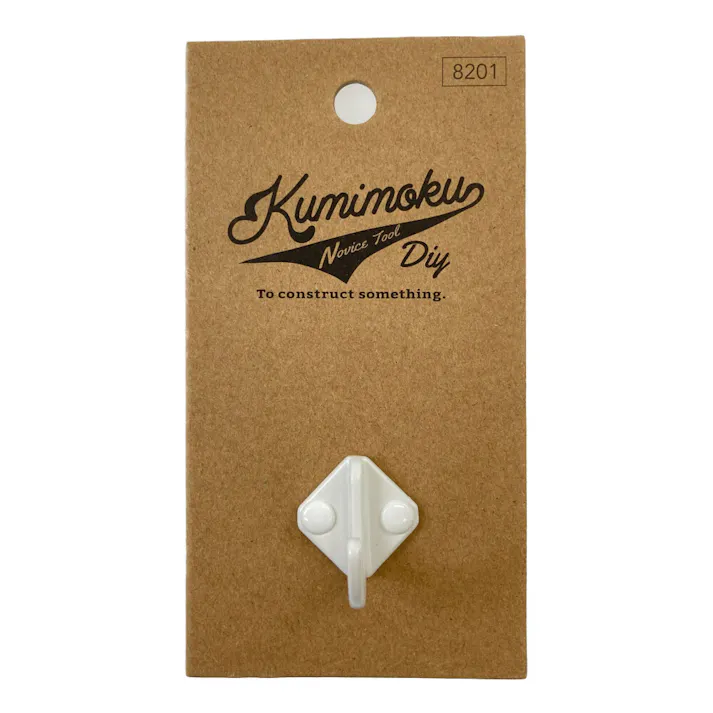 Kumimoku アイアンフック スクエア ホワイト