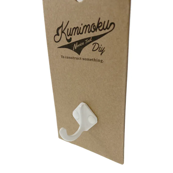 Kumimoku アイアンフック スクエア ホワイト