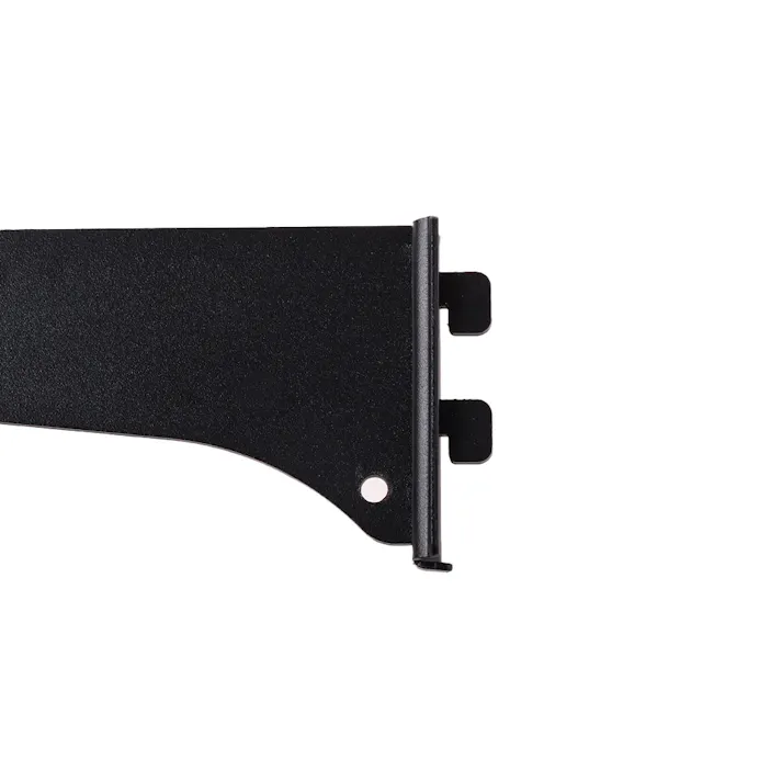マットカラー棚柱用棚受け ブラック 300