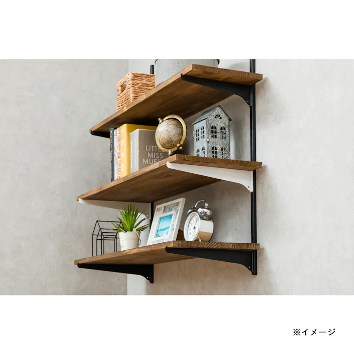 カインズ マットカラー棚柱 ブラック 900mm