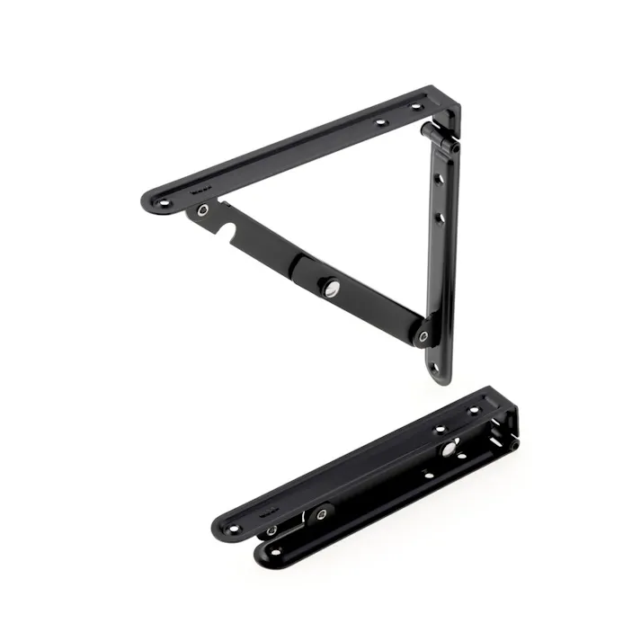 カインズ 折りたたみ棚受け マットブラック 200mm 2本入り