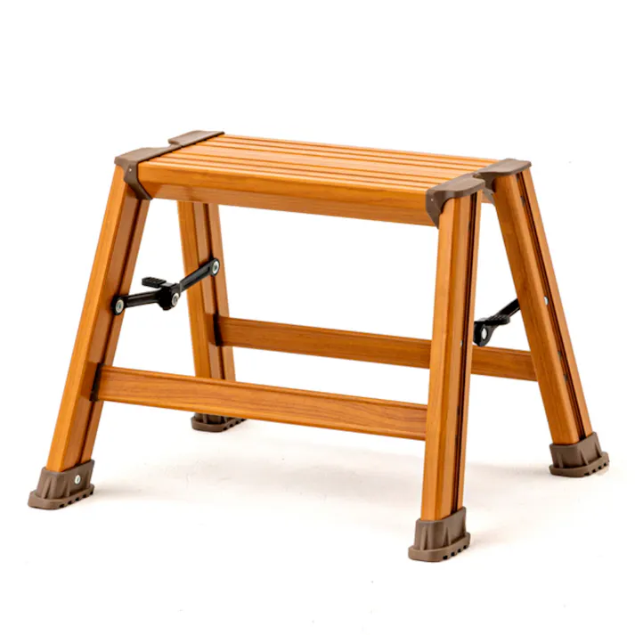 カインズ アルミ幅広踏台 1段 木目調 CFF-03