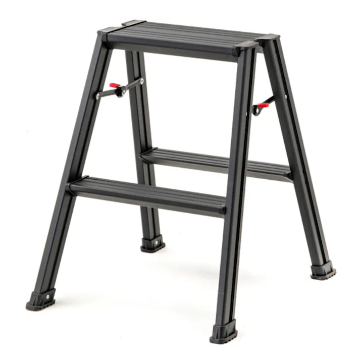 カインズ アルミ幅広踏台 2段 ブラック CFF-04