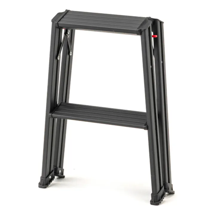 カインズ アルミ幅広踏台 2段 ブラック CFF-04