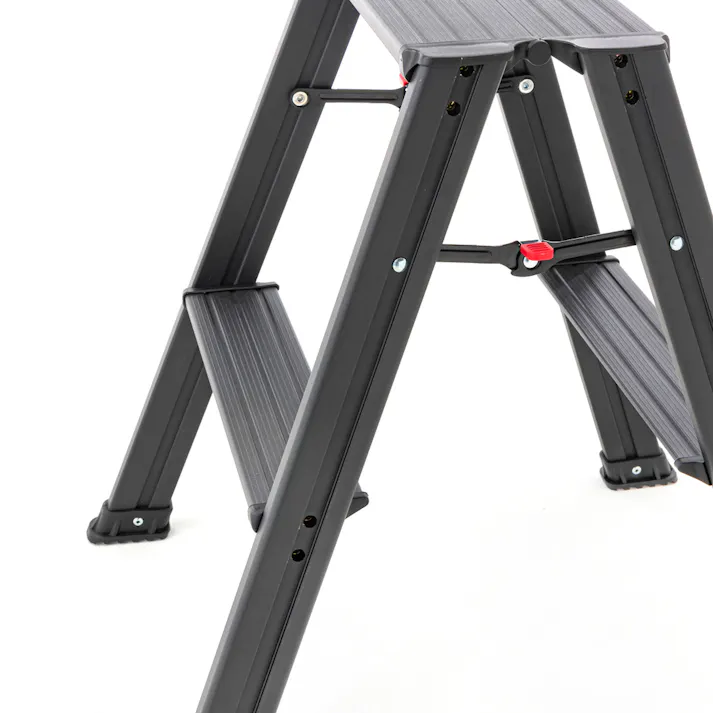 カインズ アルミ幅広踏台 2段 ブラック CFF-04