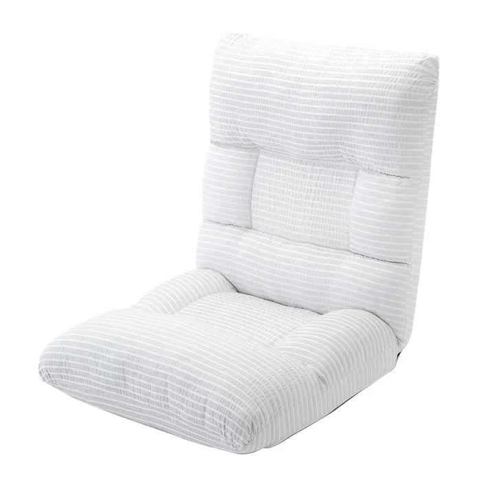 倒れにくいふんわり座椅子 ミューシグ ボーダー