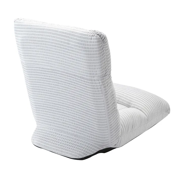 倒れにくいふんわり座椅子 ミューシグ ボーダー