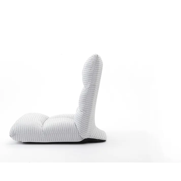 倒れにくいふんわり座椅子 ミューシグ ボーダー