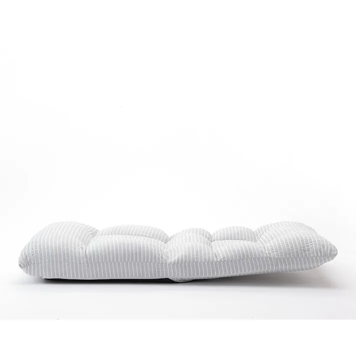 倒れにくいふんわり座椅子 ミューシグ ボーダー