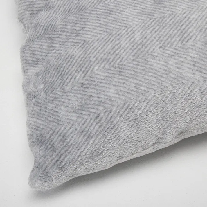 ふんわりロングフロアクッション シュニー グレー 65×115cm