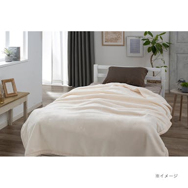 2枚合わせ極厚毛布 MIZUKUMO ホワイト シングル 140×190cm(販売終了)