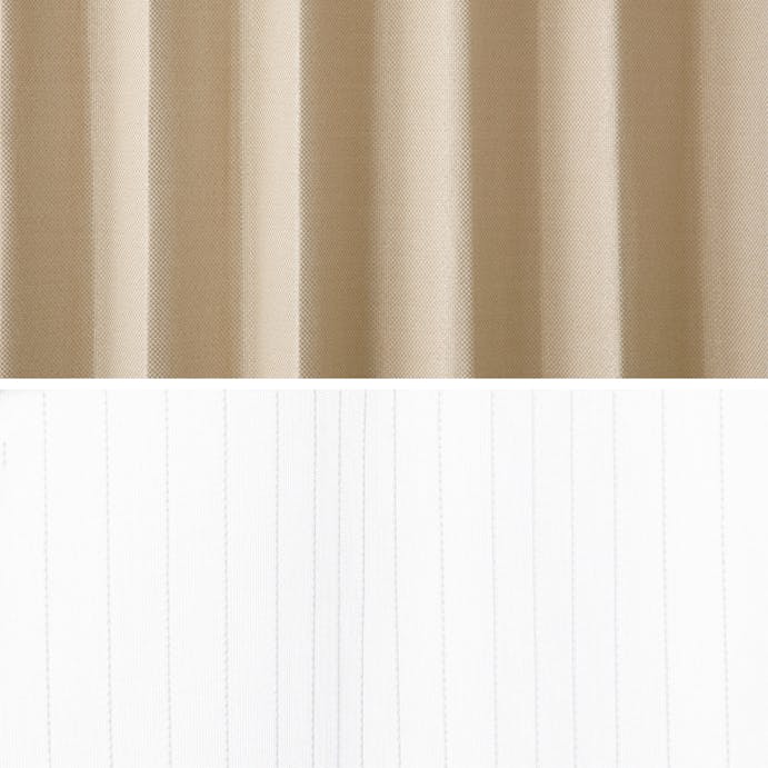 遮光遮熱 パスト ベージュ 100×110cm 4枚組セットカーテン