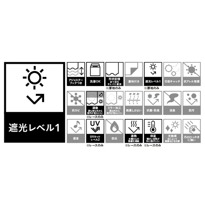 遮光遮熱 パスト ベージュ 100×178cm 4枚組セットカーテン