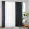 遮光遮像 アイン ネイビー 100×135cm 4枚組セットカーテン