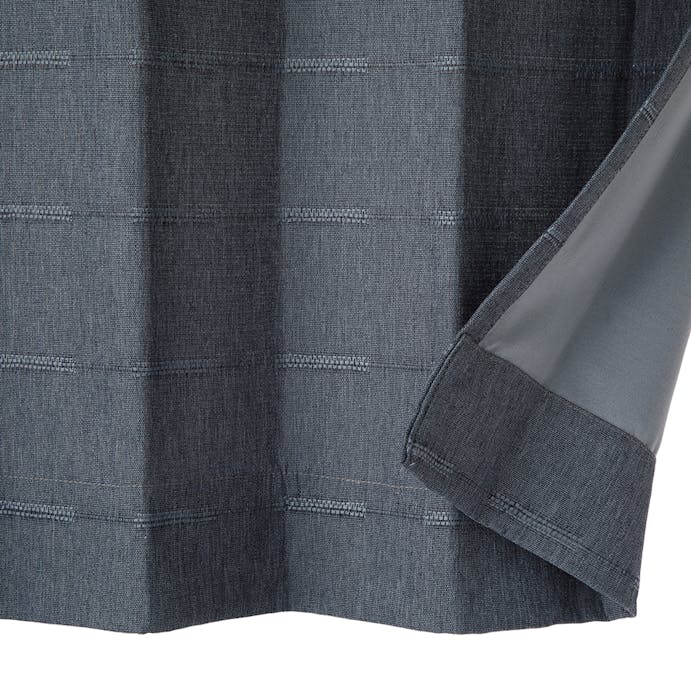 遮光遮熱 アイン ネイビー 100×210cm 4枚組セットカーテン