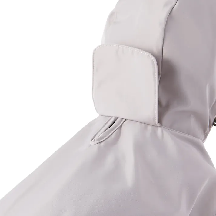 【送料無料】ポケッタブルレインポンチョ ベージュ MDサイズ ペット服(犬の服)