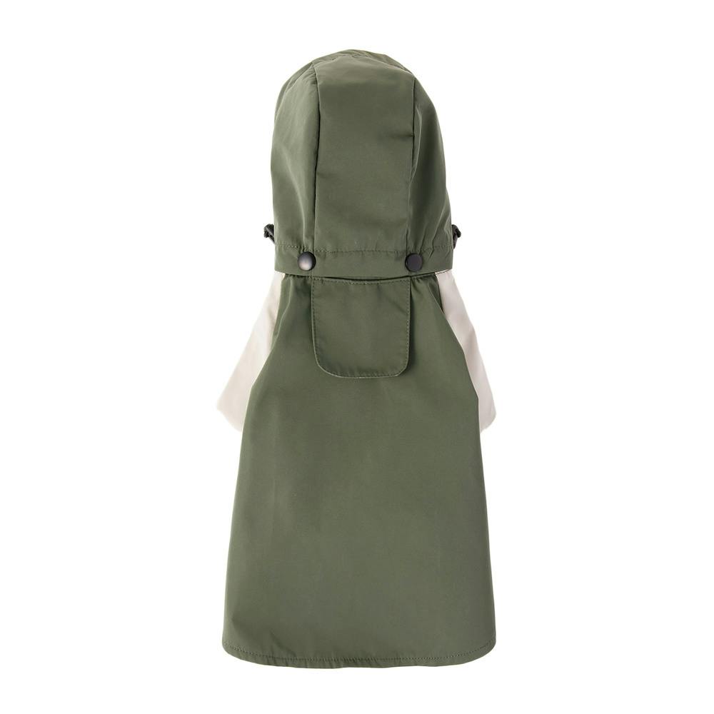ポケッタブルレインコート カーキ Mサイズ ペット服(犬の服) レインコート・レインウェア ポケッタブルレインコート カーキ Mサイズ ペット服(犬の服) レインコート・レインウェア