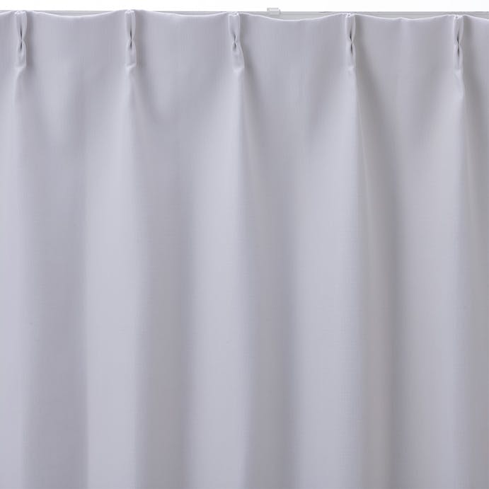 防汚・遮光カーテン マット ホワイト 100×110cm 2枚組