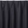 防汚・遮光カーテン マット ブラック 100×150cm 2枚組