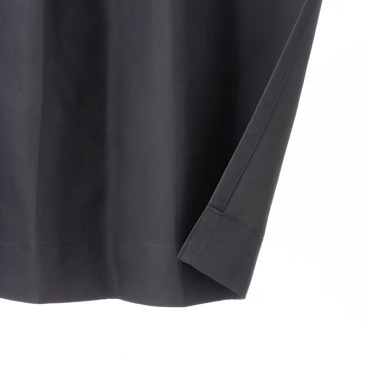 防汚・遮光カーテン マット ブラック 100×150cm 2枚組