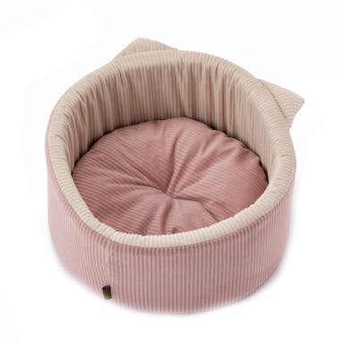 【2022秋冬】猫丸型ベッド ピンク