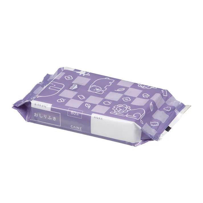 カインズ 水99.9%おしりふきBOX (絵合わせ) 80枚×10個
